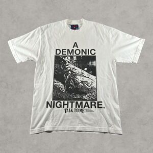 Online Ceramics A24 A Demonic Nightmare T-Shirt Mens Medium White Movie Promo